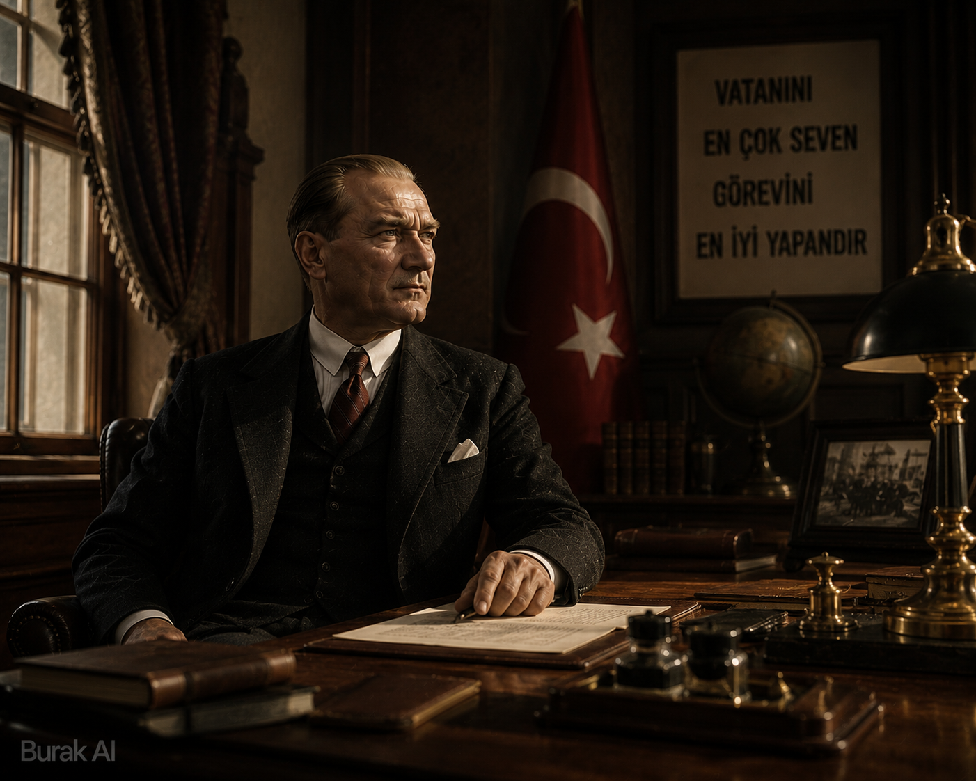 Çalışma Masasında